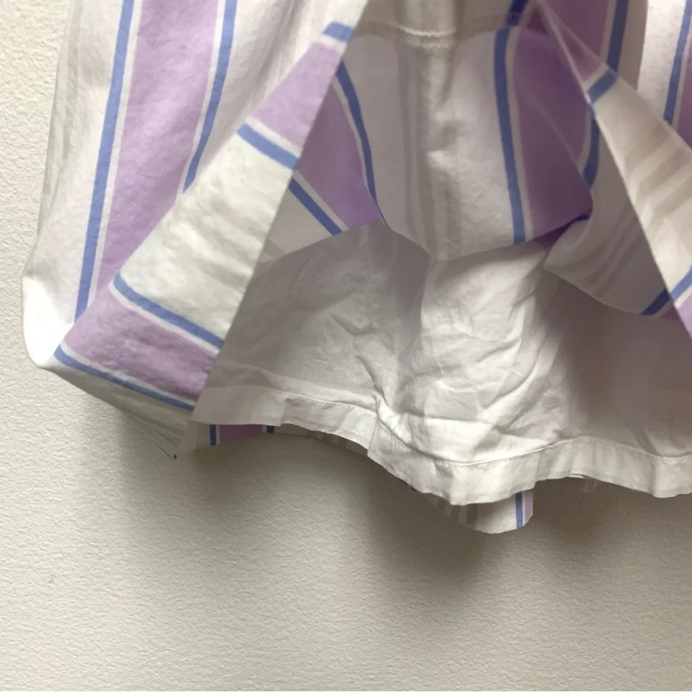 Janie and Jack Pastel Stripe Bow Dress Size 4 Girls Easter Spring Summer Cotton